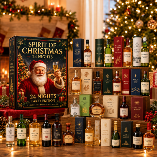CHRISTMAS KICKOFF: 48% OFF – 2026 Spirit of Christmas Advent Calendar – 24 Nights of Festive Bottle Ornaments, Luxury Acrylic Blind Box – Gift for Whisky & Spirits Lovers
