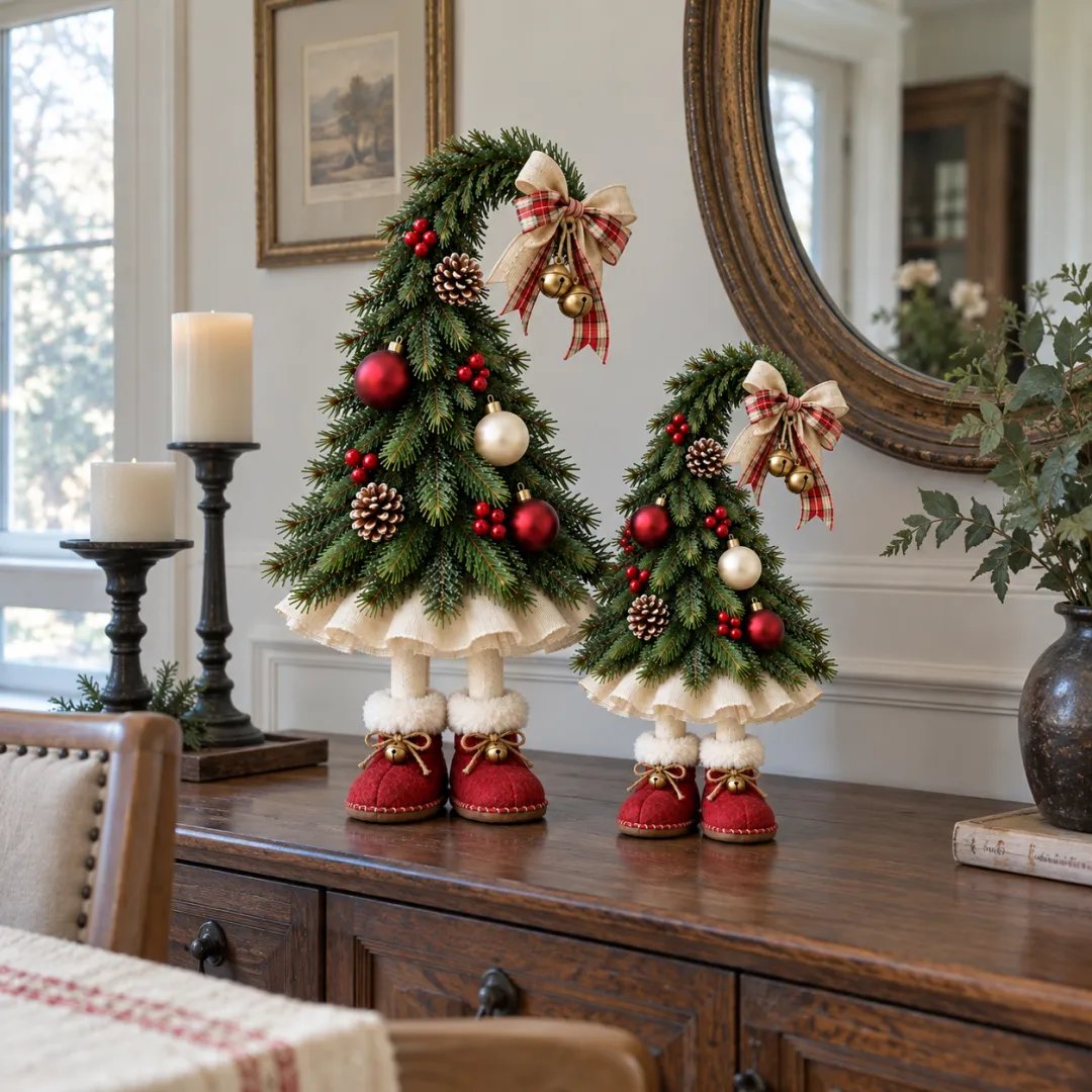 🎄🍄Sprookjesachtige kerstboomversiering met elfjes🌙