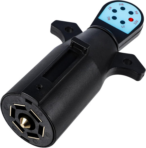 🚛🚢 7 Pin Trailer Plug Tester 12V Wiring Diagnostic Tool