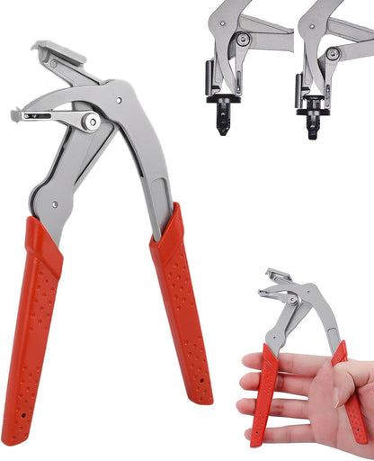 Car Clip Pliers & Trim Removal Tool, Spring-Loaded Fastener Rivet Remover for Auto Door Panels
