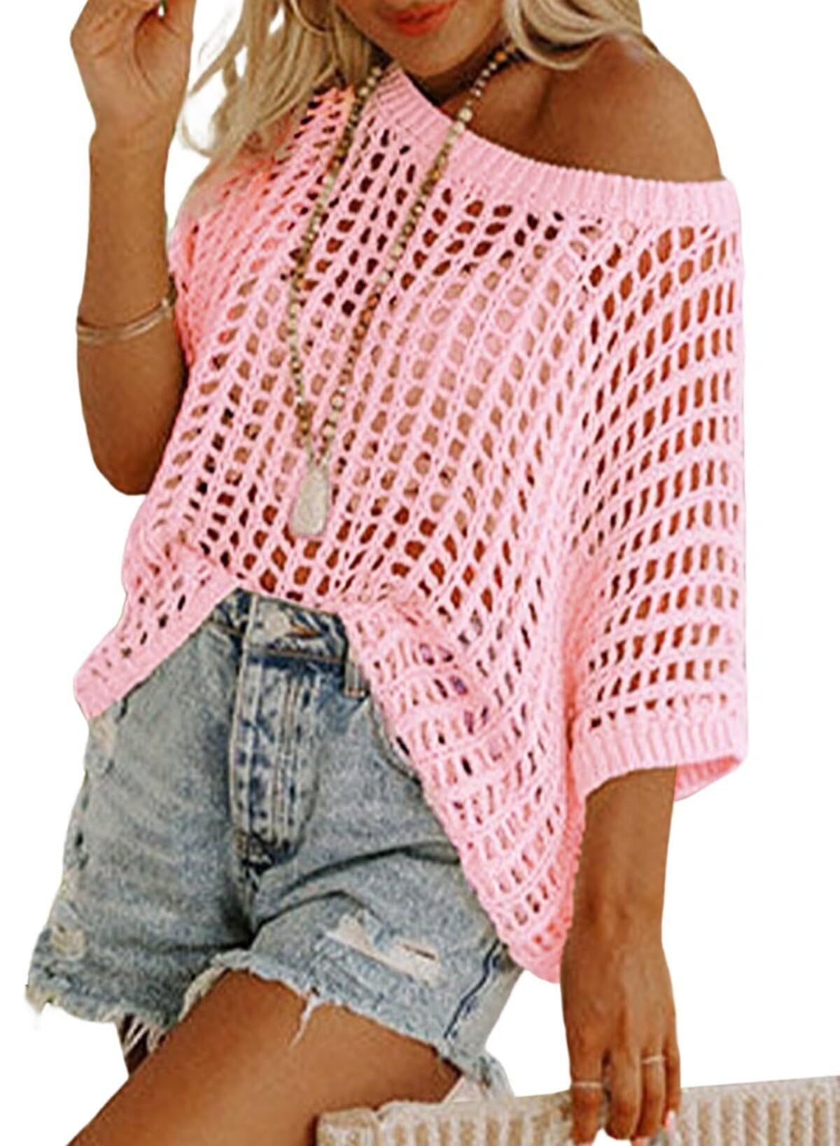 🎁2026 New Hot Sale- Womens Summer Pullover Shirts Beach Coverup