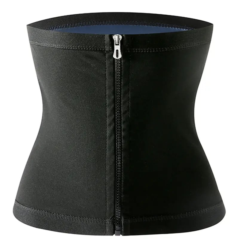 🔥 Men's Zipper Waist Trainer Sweat Belt with Sauna Technology
