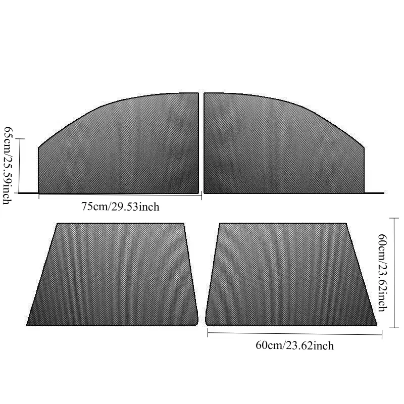 Car anti‐mosquito screen/net, car sunshade curtain, window mosquito net, insect‐proof car curtain, mosquito net for car glass, privacy window mesh