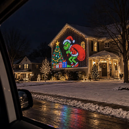 🔥🎄 Smart LED Curtain Lights | App-Controlled Animated Christmas Wall Display ✨