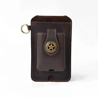 Vintage Cowhide Leather Waist Bag