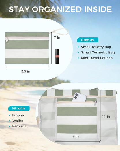 🏖️Your Beach BFF: Waterproof, Sandproof & 40oz Cup Ready.