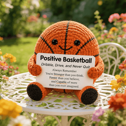 ⚽ Positive Soccer Buddy – Handmade Crochet Encouragement Gift 💚