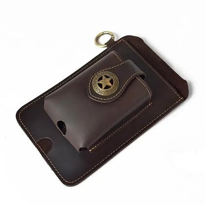 Vintage Cowhide Leather Waist Bag