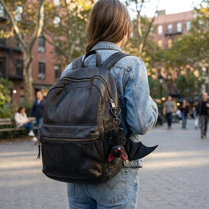 🦇 Cute Black Bat Baby Keychain