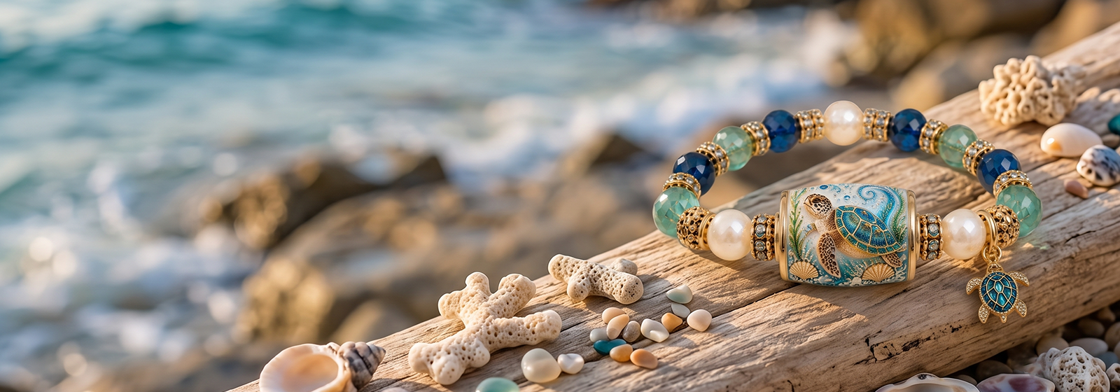 Premium Marine Life Bead Bracelets