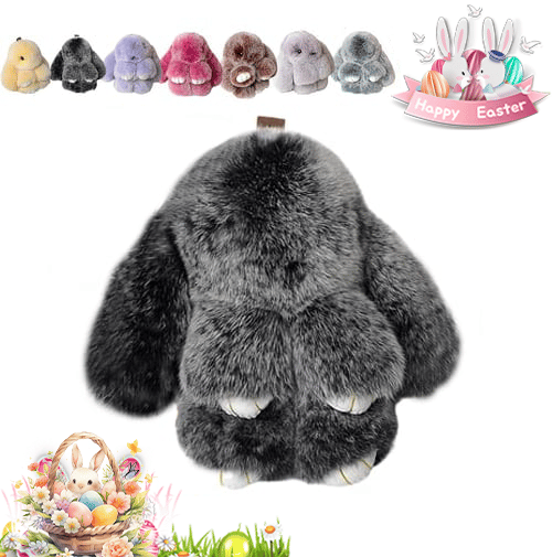 🐰Easter Cute Bunny Plush Keychain - Iron Box Gift Option, 🎁Easter Sweet Surprise