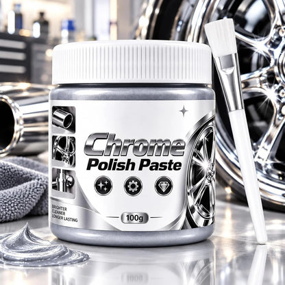 🔥Buy More Save More🔥Metal Chrome Polish & Restorer Paste with Brush