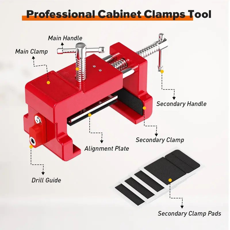 Cabinet Clamps with Drill Guide