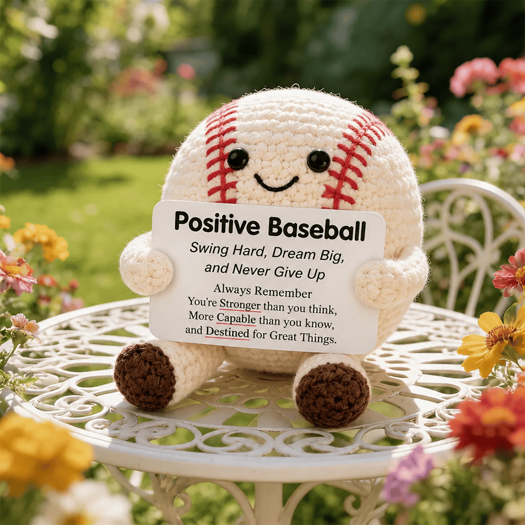 ⚽ Positive Soccer Buddy – Handmade Crochet Encouragement Gift 💚