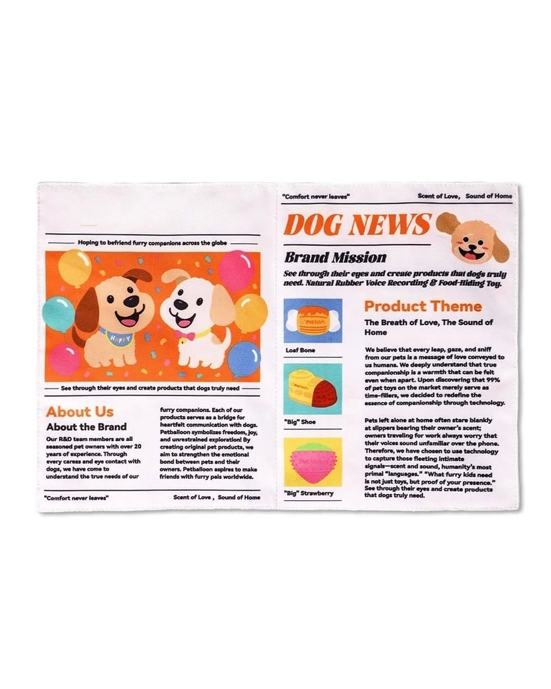 🔥Crinkle Newspaper Dog Toy for Boredom Relief, Interactive Chew Toy for Dogs