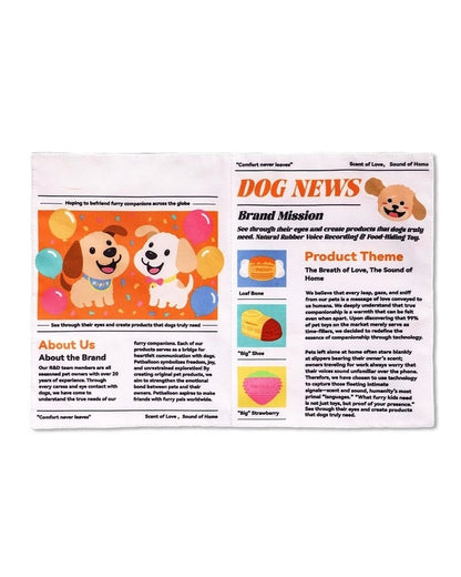 🔥Crinkle Newspaper Dog Toy for Boredom Relief, Interactive Chew Toy for Dogs