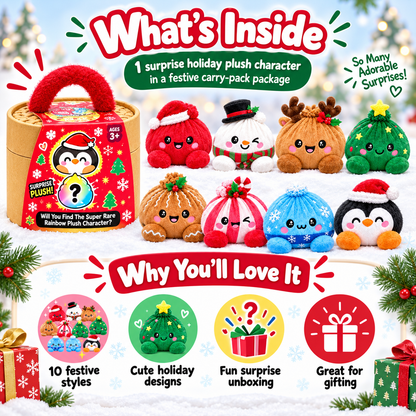 🎄 Christmas Bao Plush Collection – 10 Festive Characters | Choose Your Favorite