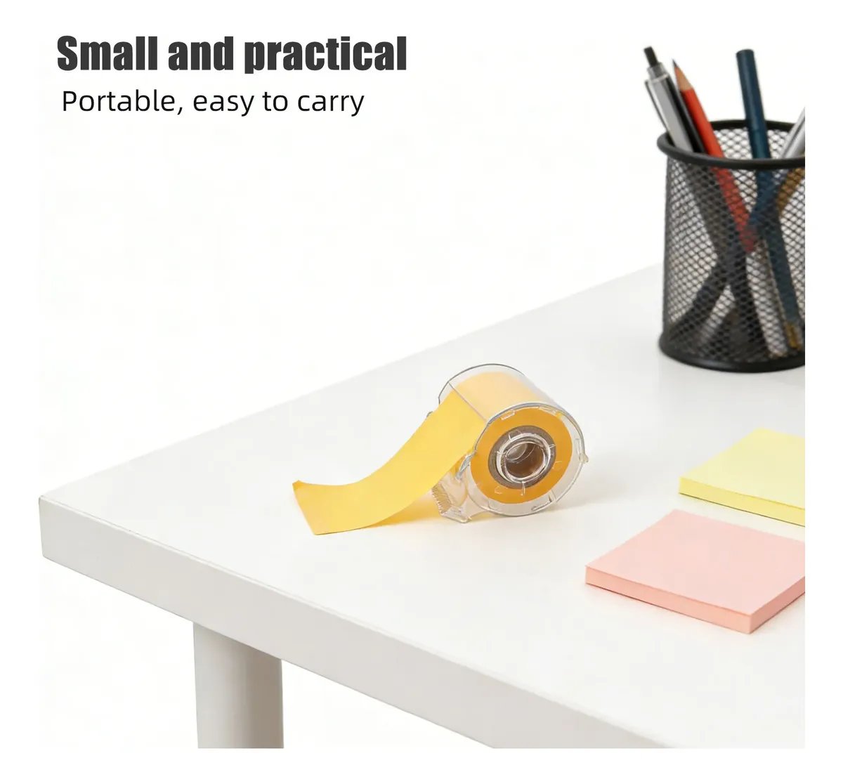 Portable Memo Pad High Stickiness Note Tape Tearable Multi-Function Note Roll