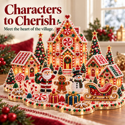 Magisches Weihnachtsdorf – DIY-Schmuckstein-Set für eine festliche Tischdekoration