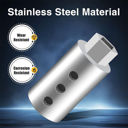 Stainless Steel Trailer Jack Electric Drill Adapter