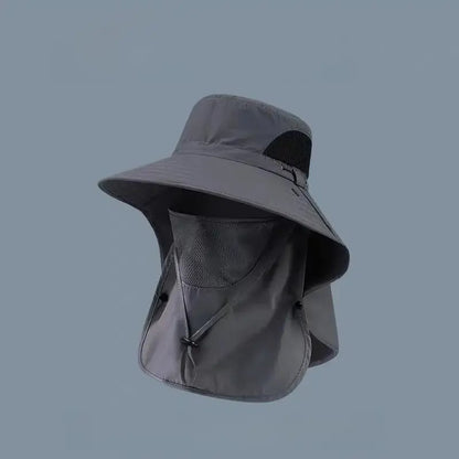 🌞Spring/Summer Fisherman's Hat Detachable Outdoor Sun-Protective Face Covering🏕️ (Adjustable & Lightweight Comfort & Unisex Fit)