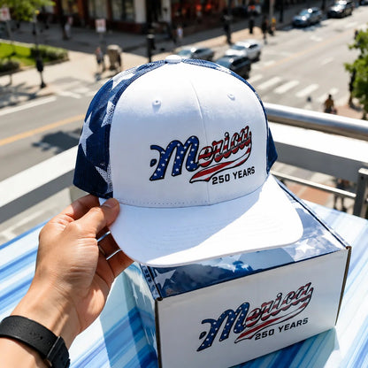 🔥49% OFF-🇺🇸 ’Merica 250 Years Mesh Back Trucker Hat