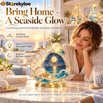 🌊 Coastal Glow Crystal Clock Collection, Bring the Beauty of the Sea Home ✨