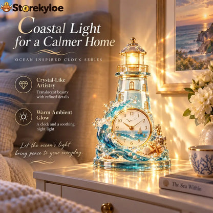 🌊 Coastal Glow Crystal Clock Collection, Bring the Beauty of the Sea Home ✨
