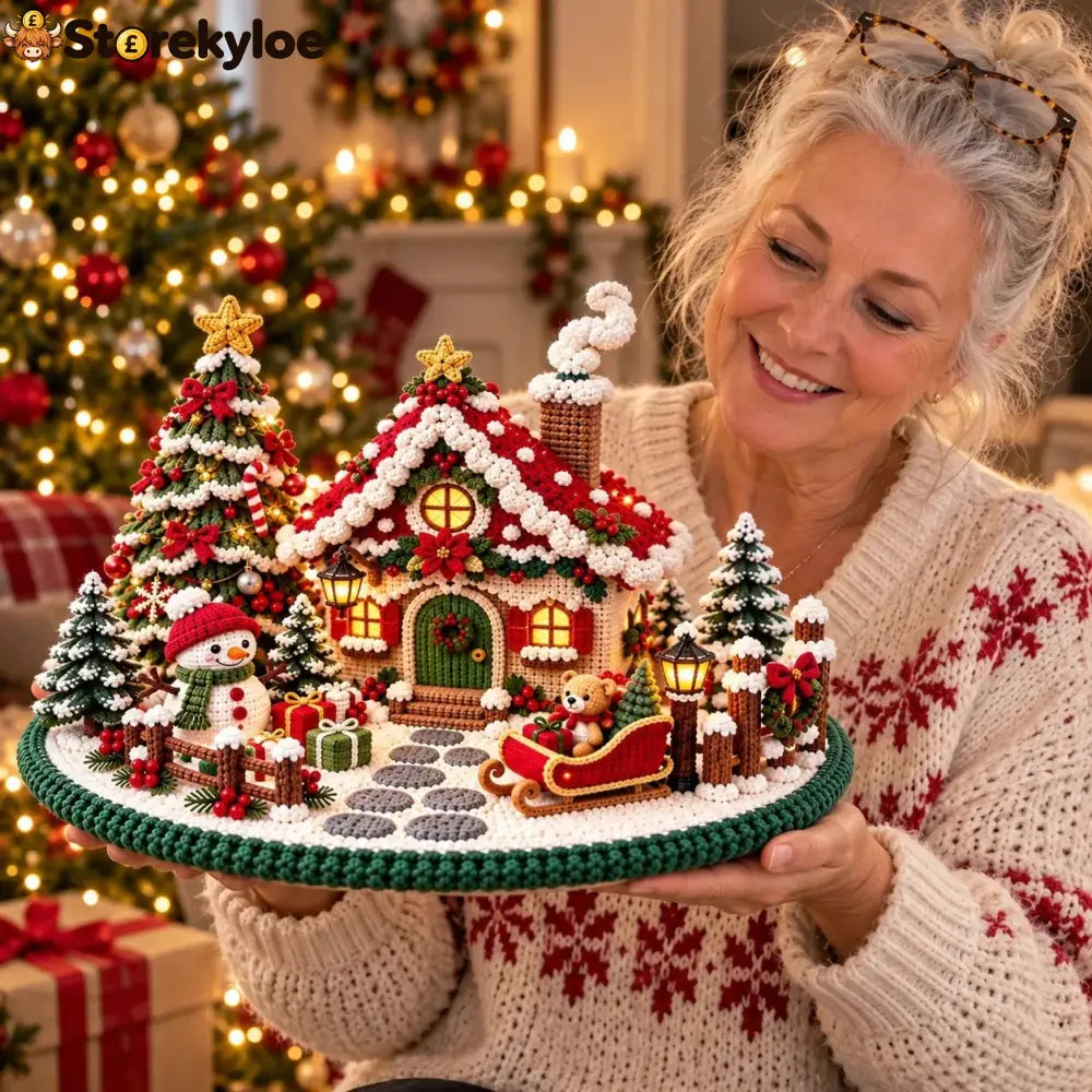 Crochet Christmas Chalet Winter Village Pattern - Amigurumi