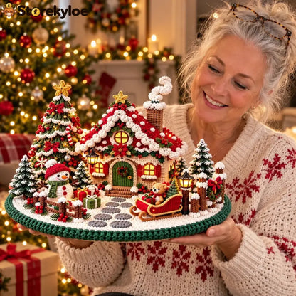 Crochet Christmas Chalet Winter Village Pattern - Amigurumi