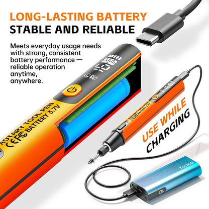 39-Piece Mini Cordless Rotary Tool Kit