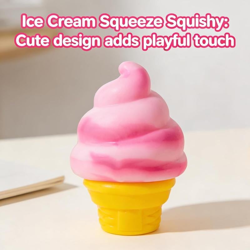 🍦 Cute Ice Cream Squishy | Stress Relief Fidget Toy ✨