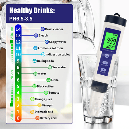 🔥5-in-1 Digital Pool Salt & pH Tester