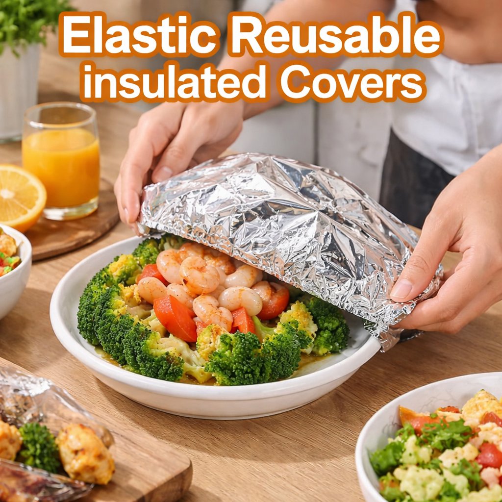 🔥Hot Sale Aluminum Foil Heat Shield Covers – No Plastic 🥘