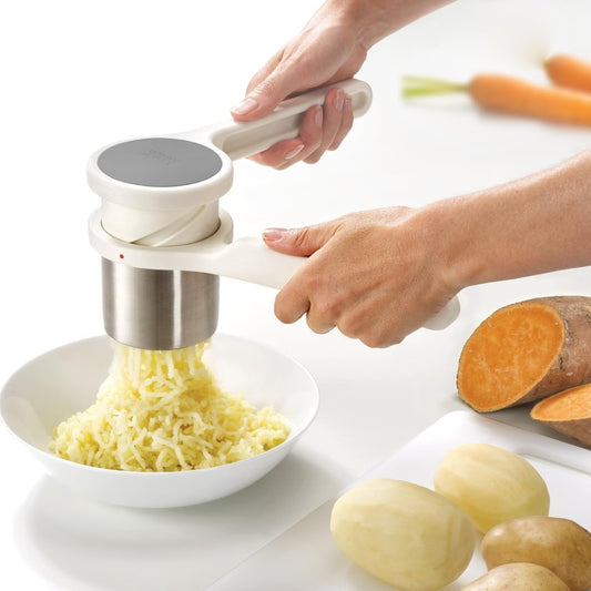 💖Hot 30% OFF🌹🥔 Potato Ricer Masher – Twist-Action Stainless Steel Vegetable Puree Tool