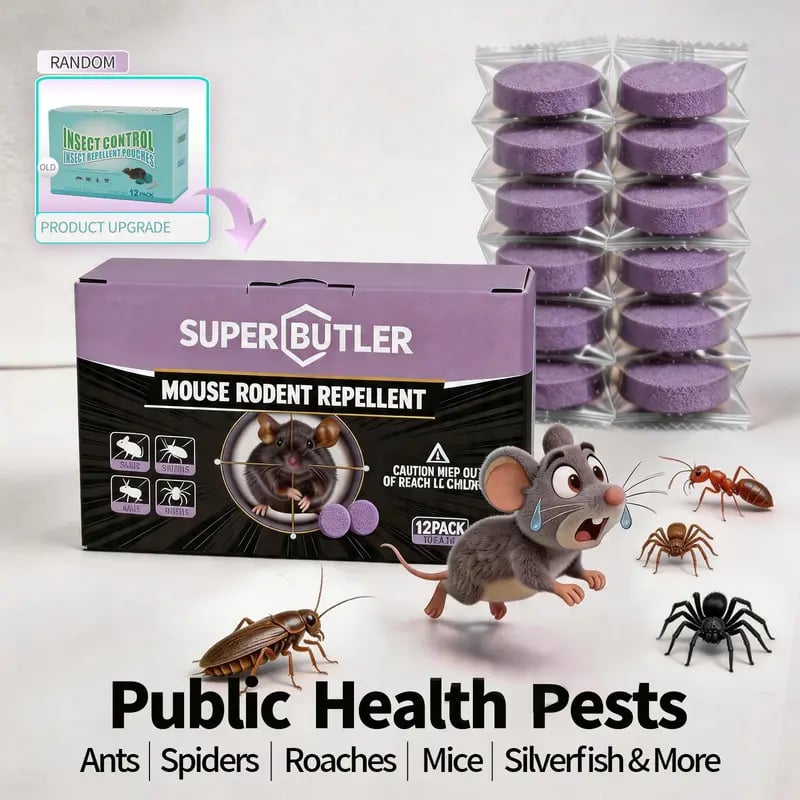 💖12-Pack Rodent Repellent Balls for Home Kitchen Effective Pest Control Solution