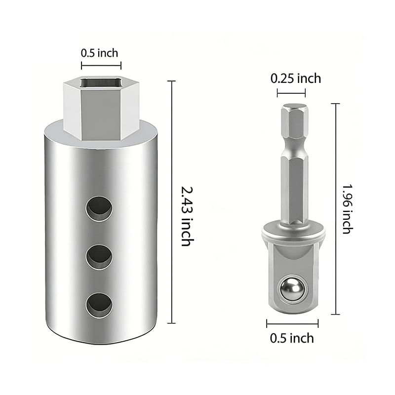 Stainless Steel Trailer Jack Electric Drill Adapter