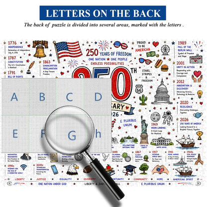 🧩 Patriotic America Jigsaw Puzzle 1000 Pieces 🎁Buy 2 Free Shipping