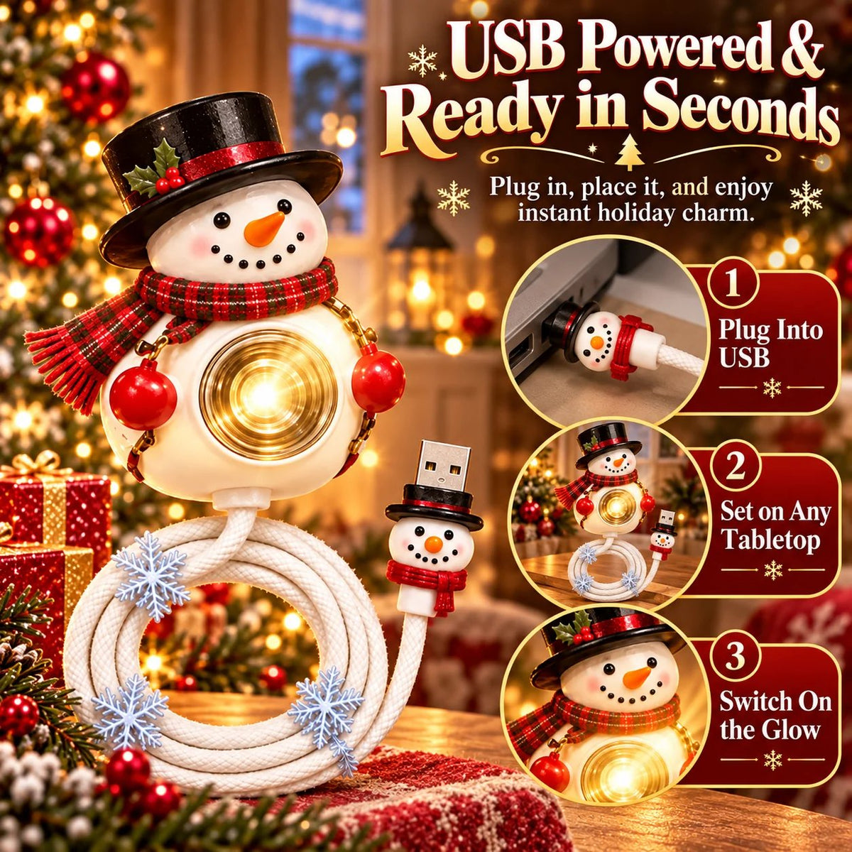⛄47% OFF🎄Bring Home Holiday Magic — Snowman Christmas Projector Light With Festive Glow🌙