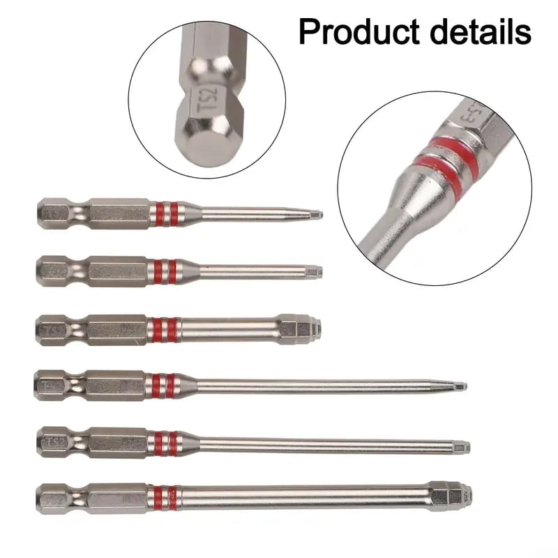 🔧 All-in-One Pagoda Hex Screwdriver Bit Set (6PCS)