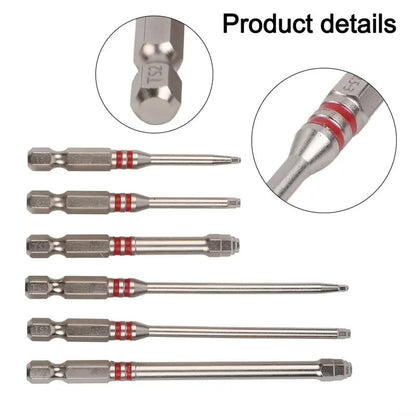 🔧 All-in-One Pagoda Hex Screwdriver Bit Set (6PCS)
