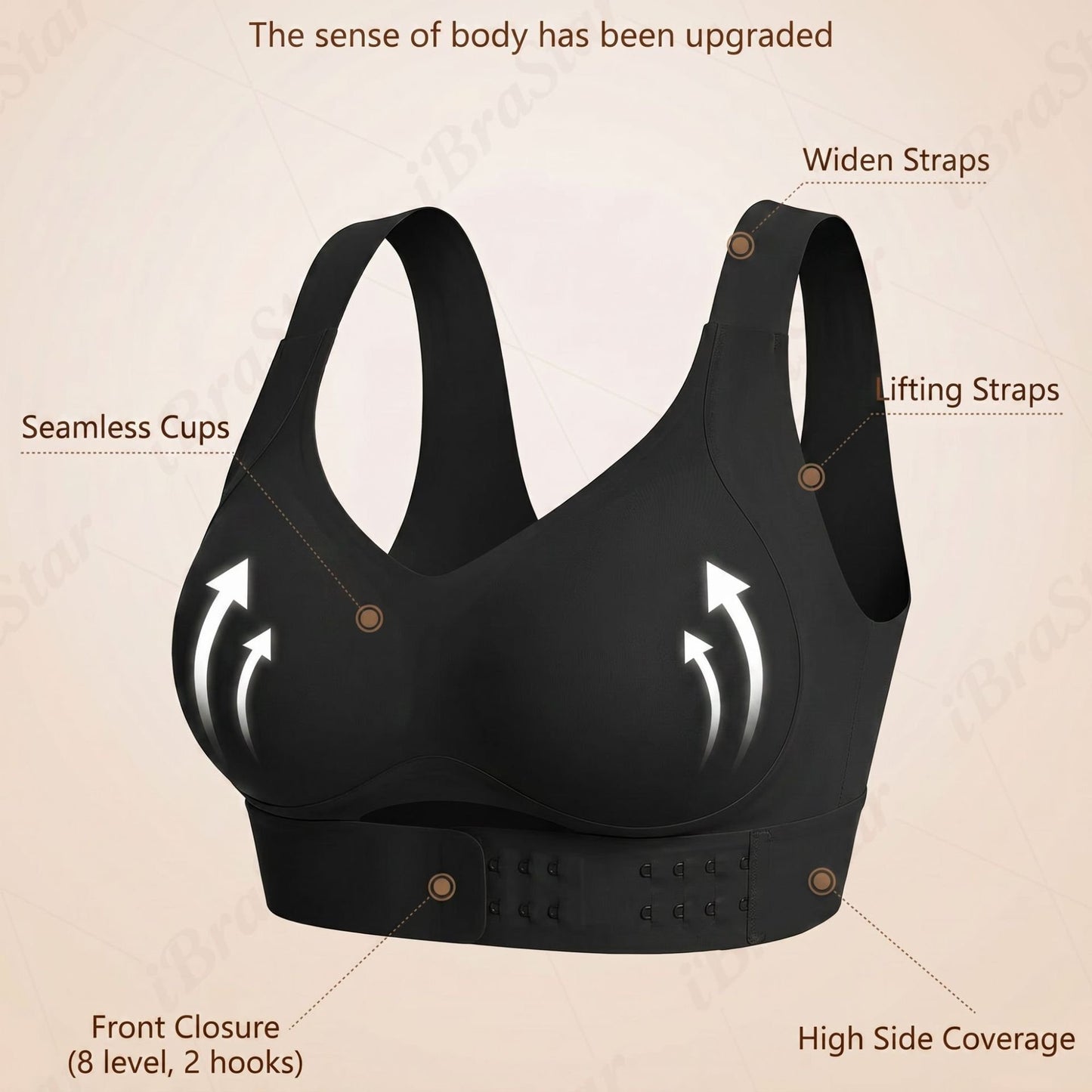 ✨ Women’s Posture Wireless Bra — Breathable Non-Removable Molded Cups