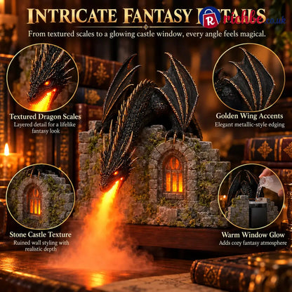 🔥🐉 Dragon Humidifier with Flame Effect – Fantasy Magic for Your Reading Nook