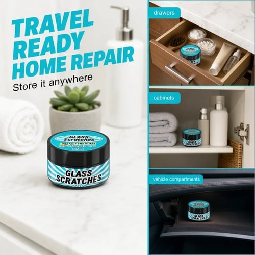 💥🏆Hot Sale 50% OFF🔥 Multi-Purpose Glass Scratch Repair Paste – 30g, for Windows, Mirrors & Car Glass 🪟