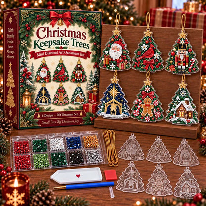 🔥LAST DAY 50% OFF - 🌲Christmas Keepsake Diamond Art Ornament Kit💎