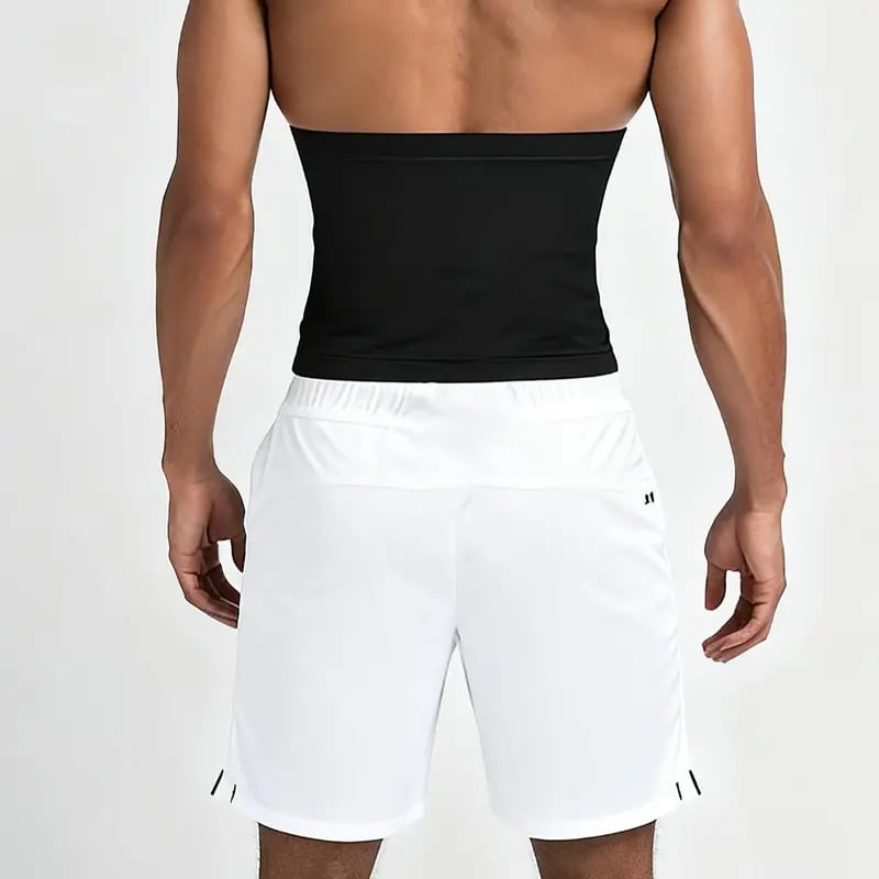 🔥 Men's Zipper Waist Trainer Sweat Belt with Sauna Technology