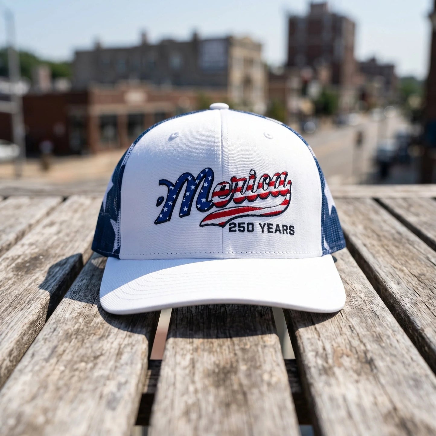 🔥49% OFF-🇺🇸 ’Merica 250 Years Mesh Back Trucker Hat