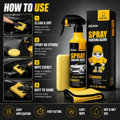 🔥Buy More Save More🔥Car Coating Spray-Professional Spray Coating with Superior Water Beading & UV Defense