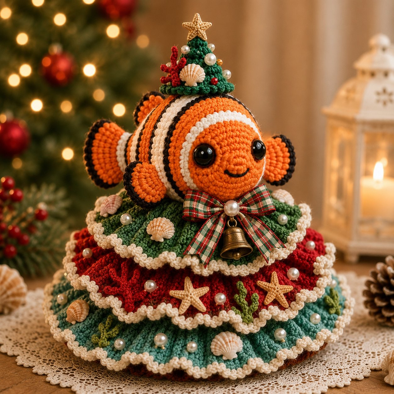 ⏳ Last Day 49% OFF – 🌊 Beginner-Friendly DIY Layered Ocean Christmas Yarn Art Kit Collection | Complete Kit with All Tools & Step-by-Step Guide Included 💕