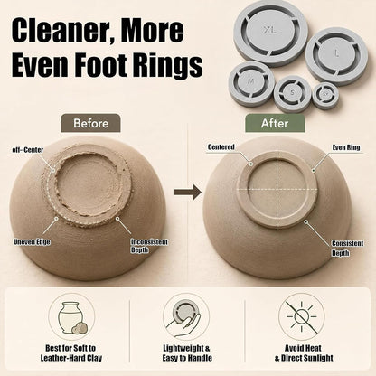 🔥Last Day 48% OFF - Pottery Foot Ring Tool